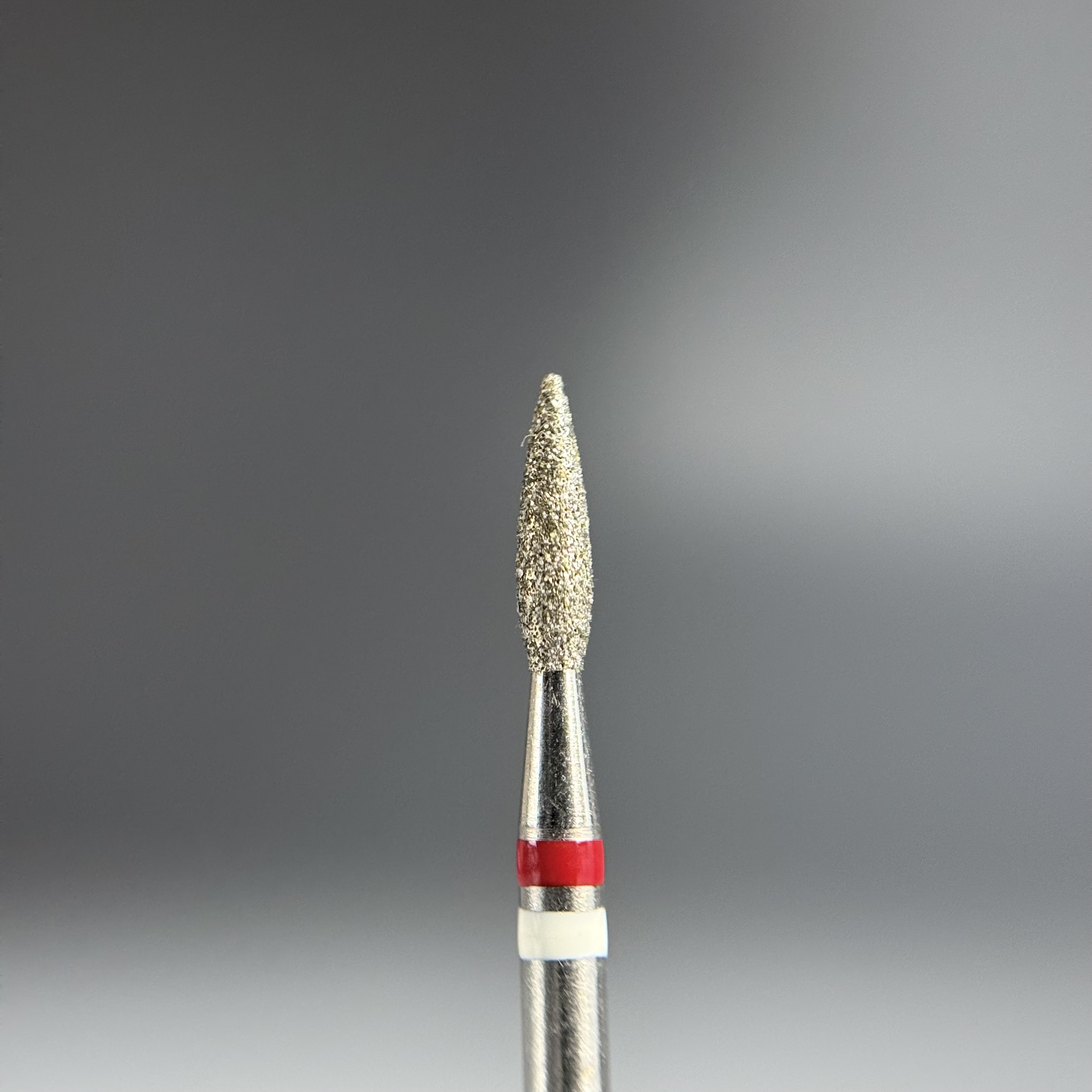 КРИСТАЛЛ Тайфун Алмазная фреза с Жемчугом (Пламя острое, каплевидное) 242.080.021М