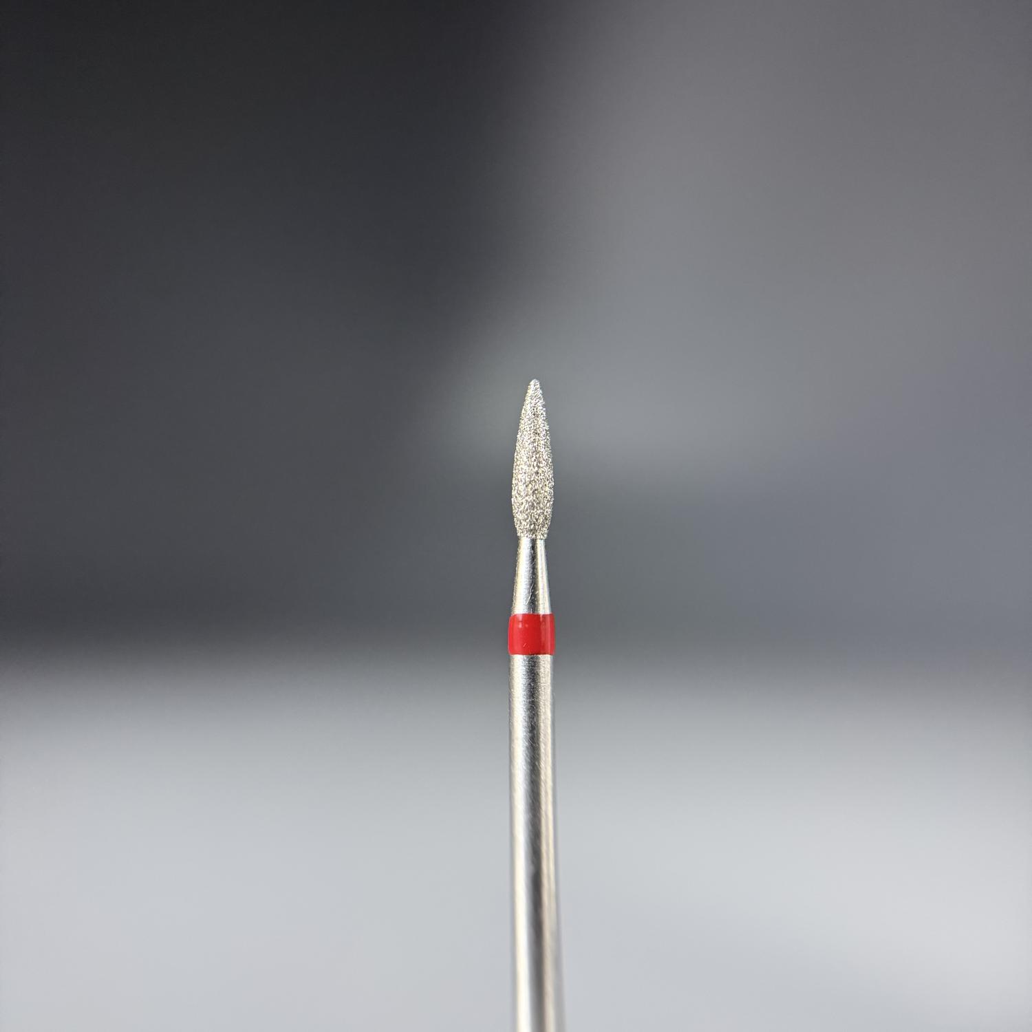 КРИСТАЛЛ Алмазная фреза (Пламя острое, каплевидное) 261.080.021М (Натуральный алмаз)